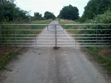 Commercial access gate installation